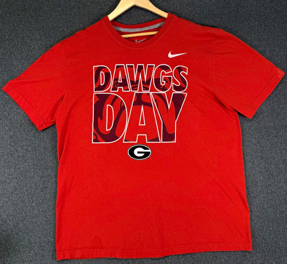 Nike Georgia Bulldogs Dawgs Day T-Shirt Mens XL Red UGA Football